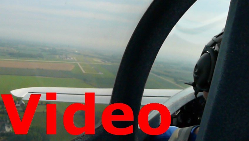 P1000233 Demo Flight in N83MZ - Landing at Dodge County Airport (UNU) in Marc Zeitlin's Cozy Mark IV (N83MZ)